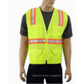 Flu Yellow Trafic Safety Vest with Crystral Tape (DFV1071)